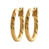 Boucles d'oreilles plaqué or créoles torsadées 16mm Maison de la Bijouterie Y6Z5YZ6