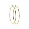 Boucles d'oreilles plaqué or créoles 60mm Maison de la Bijouterie Y6Z4U60
