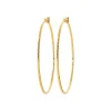 Boucles d'oreilles plaqué or créoles 50mm Maison de la Bijouterie Y6Z4U50