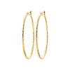 Boucles d'oreilles plaqué or créoles 40mm Maison de la Bijouterie Y6Z4U40