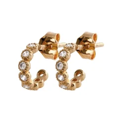 Boucles d'oreilles plaqué or créoles 10mm Maison de la Bijouterie Y50UVZ0