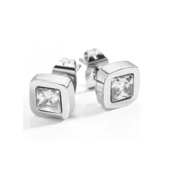 Boucles d'oreilles Sector SACZ01 - Boucles d'oreilles Cristal Carrées Argentées