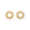 Boucles d'oreilles Soleil femme plaqué or - Y564V00