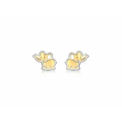 Boucles d'oreilles Stella 2-55-7649 Or Jaune et Blanc