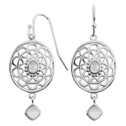 Boucles d'oreilles Stella Argenté & Pierre De Lune