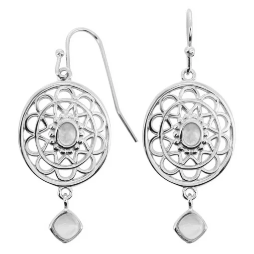 Boucles d'oreilles Stella Argenté & Pierre De Lune