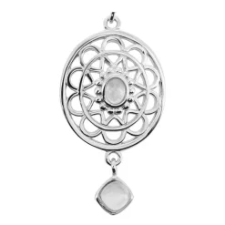 Boucles d'oreilles Stella Argenté & Pierre De Lune