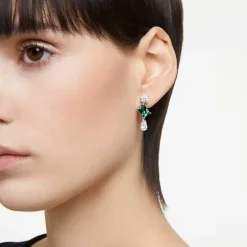 Boucles d'oreilles Swarovski Mesmera 5665878 - PE SD TRIO White/RHS