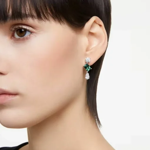 Boucles d'oreilles Swarovski Mesmera 5665878 - PE SD TRIO White/RHS