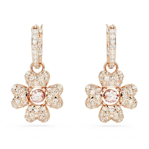 Boucles d'oreilles Swarovski Idyllia 5674212 - PE MN CZ Clover Silk/ROS
