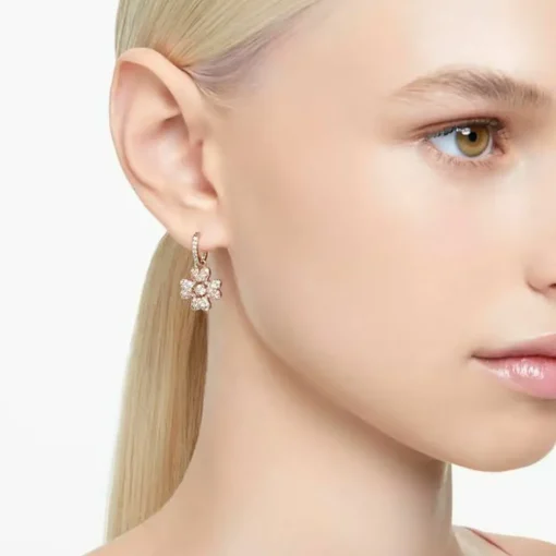 Boucles d'oreilles Swarovski Idyllia 5674212 - PE MN CZ Clover Silk/ROS