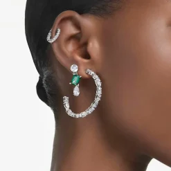 Boucles d'oreilles Swarovski Mesmera 5665878 - PE SD TRIO White/RHS