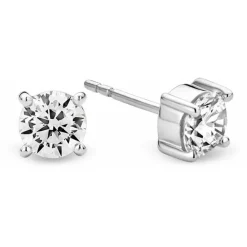 Boucles d'oreilles Ti Sento Femme 7319ZI - Boucles d'oreilles Clous Transparents Argent