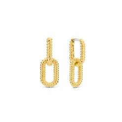 Boucles D'Oreilles Ti Sento - 7963SY Argent Doré Effet Tressé