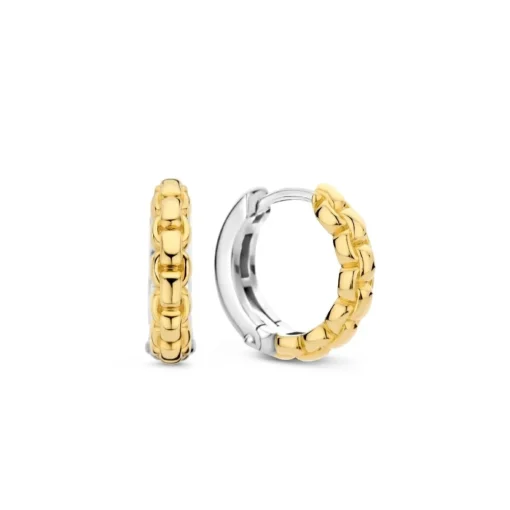 Boucles D'Oreilles Ti Sento - 7961SY Argent Doré Effet Tressé