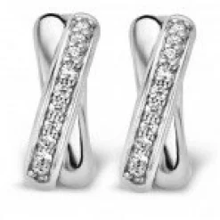 Boucles d'oreilles Ti Sento 7667ZI - Boucles d'oreilles Argent Cristaux Blancs Femme