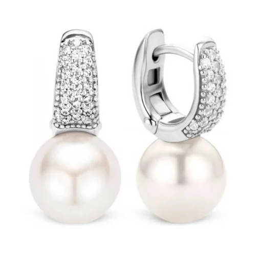 Boucles d'oreilles Ti Sento Liberation 7750PW - Boucles d'oreilles Argent Perles Blanches Femme