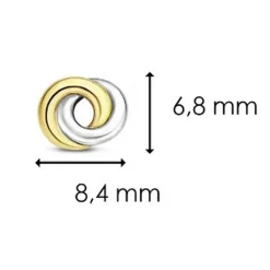 Boucles d'oreilles Ti Sento 7784SY-H - Argent, plaqué or