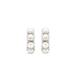 Boucles D'Oreilles Ti Sento - 7962PW Argent Rhodié Et Perles Synthétiques