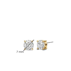 Boucles D'Oreilles Ti Sento - 7319ZY Argent Doré Oxydes De Zirconium