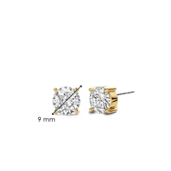 Boucles D'Oreilles Ti Sento - 7321ZY Argent Doré Oxydes De Zirconium