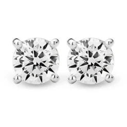 Boucles d'oreilles Ti Sento Femme 7319ZI - Boucles d'oreilles Clous Transparents Argent