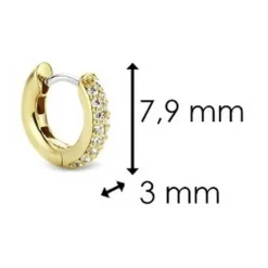 Boucles d'oreilles Ti Sento 7210ZY-H - Argent, plaqué or