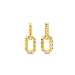 Boucles D'Oreilles Ti Sento - 7963SY Argent Doré Effet Tressé