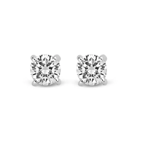 Boucles d'Oreilles Ti Sento Indigo Impressions 7790ZI - Boucles d'Oreilles puces Argent oxydes de zirconium sertis griffe