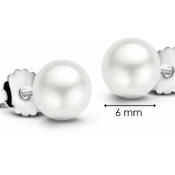 Boucles d'oreilles Ti Sento 7582PW - Boucles d'oreilles Argent Blanches Perle