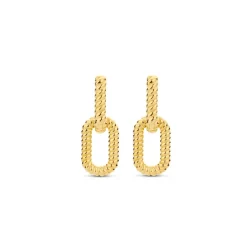 Boucles D'Oreilles Ti Sento - 7963SY Argent Doré Effet Tressé