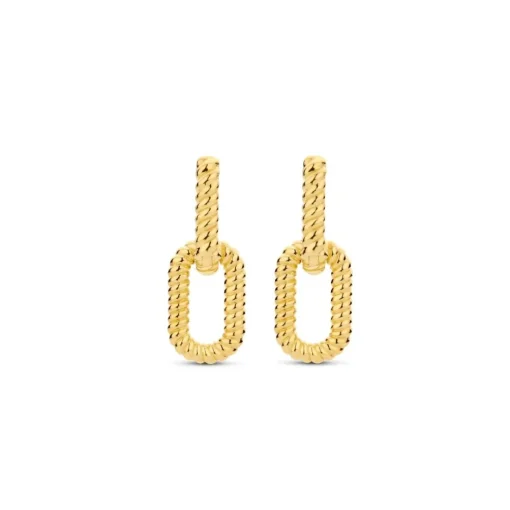 Boucles D'Oreilles Ti Sento - 7963SY Argent Doré Effet Tressé