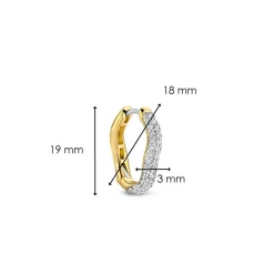 Boucles d'oreilles Ti Sento 7882ZY-H - Argent, plaqué or