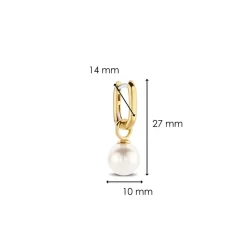 Boucles d'oreilles Ti Sento 7848PW-H - Argent, plaqué or
