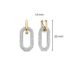 Boucles d'oreilles Ti Sento 7844ZY - Argent, plaqué or