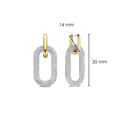 Boucles d'oreilles Ti Sento 7844ZY - Argent, plaqué or