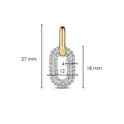 Boucles d'oreilles Ti Sento 7904ZY-H - Argent, plaqué or