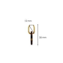 Boucles d'oreilles Ti Sento 7830TU-H - Argent, plaqué or