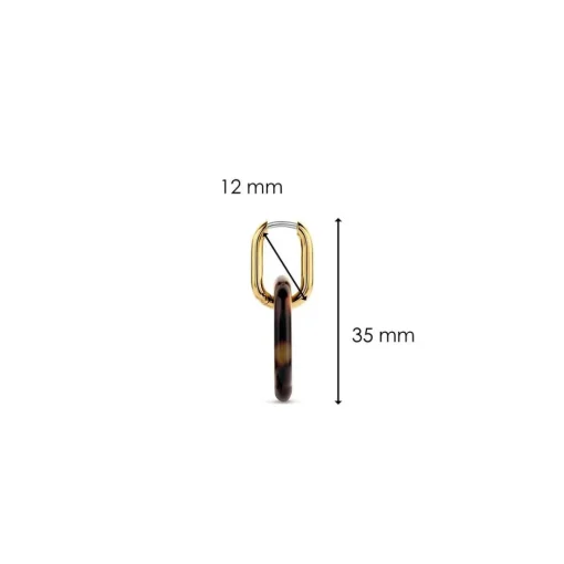 Boucles d'oreilles Ti Sento 7830TU-H - Argent, plaqué or