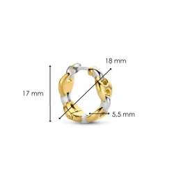 Boucles d'oreilles Ti Sento 7877SY-H - Argent, plaqué or
