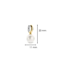 Boucles d'oreilles Ti Sento 7871PW-H - Argent, plaqué or