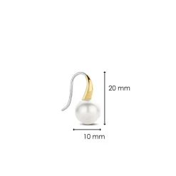 Boucles d'oreilles Ti Sento 7849PW-H - Argent, plaqué or