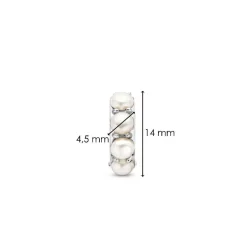 Boucles D'Oreilles Ti Sento - 7962PW Argent Rhodié Et Perles Synthétiques