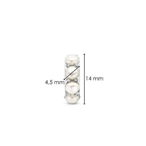 Boucles D'Oreilles Ti Sento - 7962PW Argent Rhodié Et Perles Synthétiques