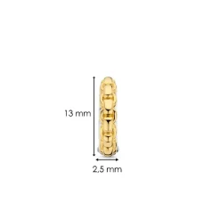 Boucles D'Oreilles Ti Sento - 7961SY Argent Doré Effet Tressé