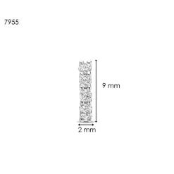 Boucles D'Oreilles Ti Sento - 7955ZI Argent Rhodié Anneaux Et Pavage