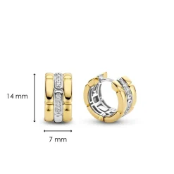 Boucles d'oreilles Ti Sento 7890ZY - Argent, plaqué or