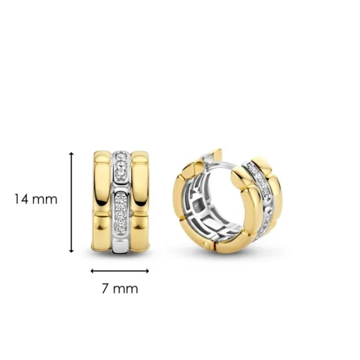 Boucles d'oreilles Ti Sento 7890ZY - Argent, plaqué or