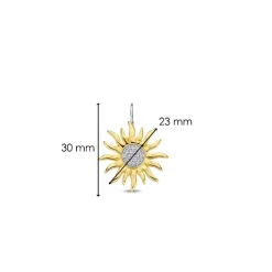 Boucles D'Oreilles Ti Sento - 7972ZY Argent Doré Soleil