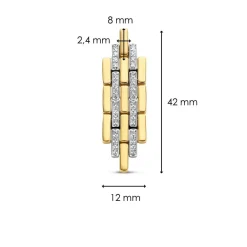 Boucles d'oreilles Ti Sento 7891ZY-H - Argent, plaqué or
